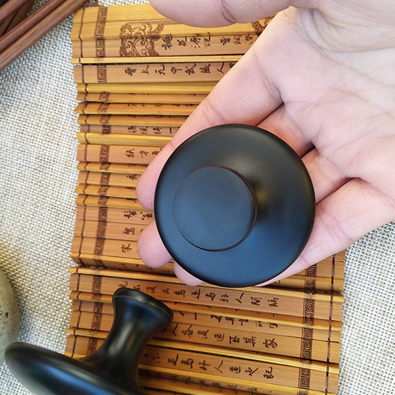 Spa Massage stones for body Face massage Natural Stone Mushroom Shape facial Massager tools Gua Sha Scraper Lava Basalt Stone