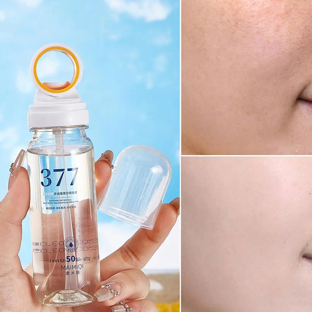 Whitening Facial Sunscreen Spray Moisturizing Anti Wrinkle SPF50+ Multi Barrier Sunscreen Spray Body Neck beauty Skin Care