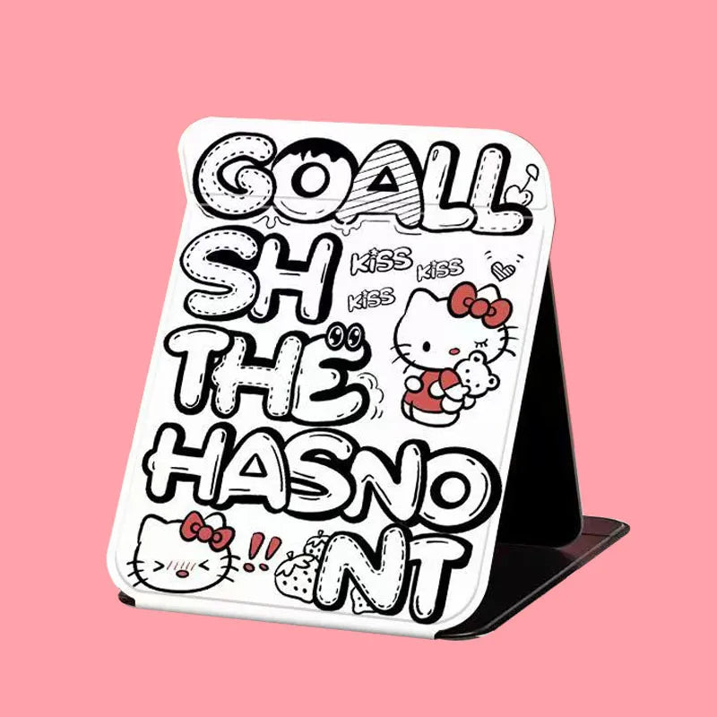 Hello Kitty Makeup Mirror Kawaii Versatile High Beauty Sweet Makeup Supplies Portable Desktop Toy Ornament Girl Gift Wholesale