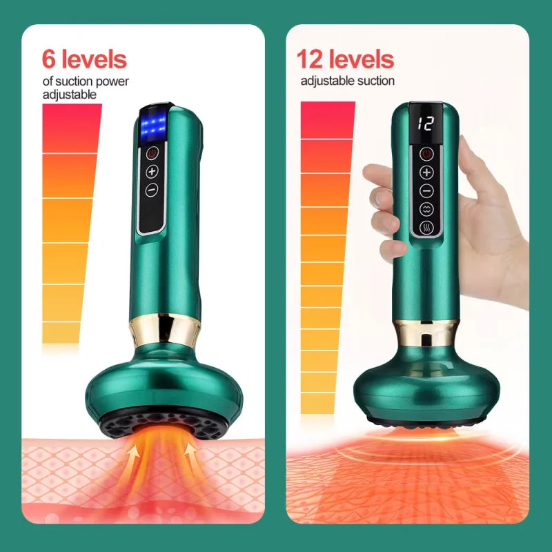 Electrical dredging meridian cupping device intelligent vacuum negative pressure household electric Bianshi electric heating