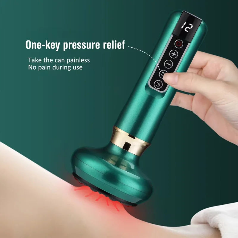 Electrical dredging meridian cupping device intelligent vacuum negative pressure household electric Bianshi electric heating