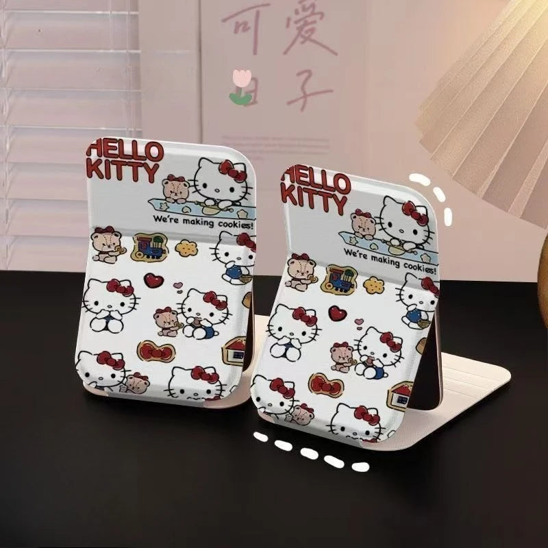 Hello Kitty Makeup Mirror Kawaii Versatile High Beauty Sweet Makeup Supplies Portable Desktop Toy Ornament Girl Gift Wholesale