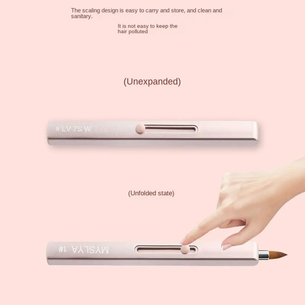 Make Up Tool Eyeshadow Applicator Lady Capped Women Beauty Lipstick Brush Cosmetic Brush Retractable Lip Brush Lip Gloss Brush