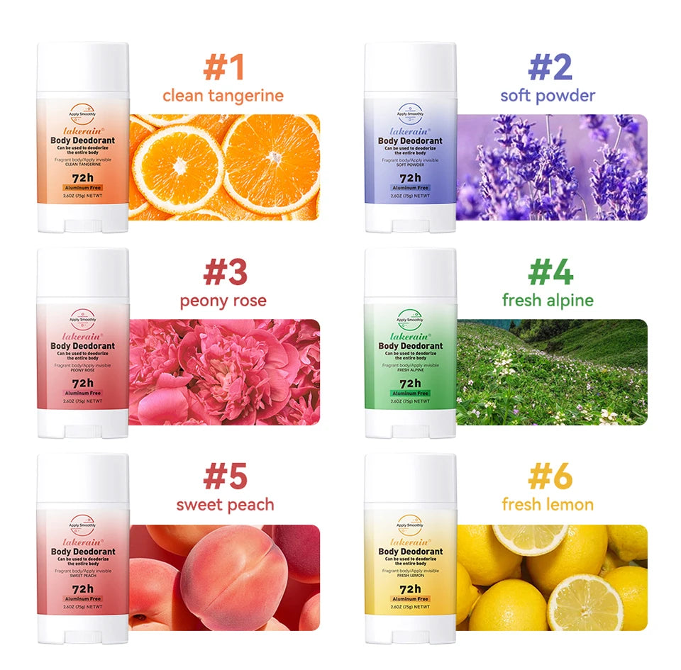 Long-term Fresh Fragrance Whole Body Deodorant Body Balm Deodorant For Men &Women To Remove Body Odor, 72 Hours Of Odor Control