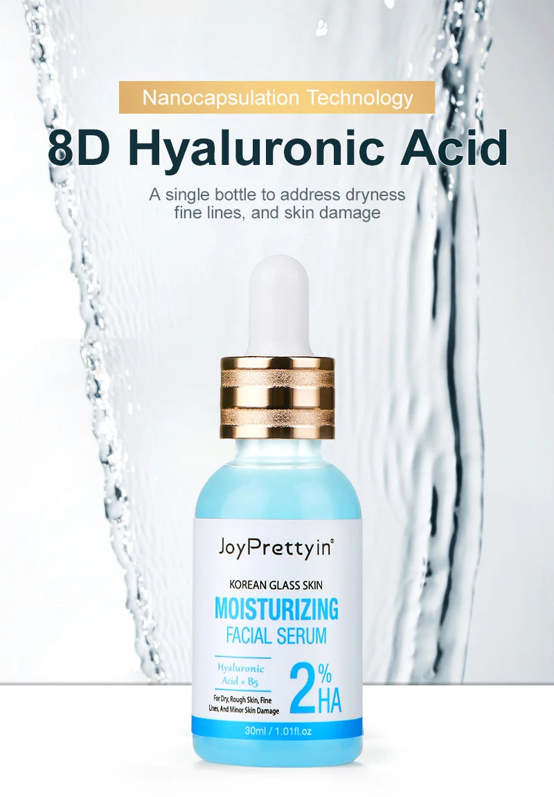 B5 Moisturizing Face Serum Hyaluronic Acid Improve Dark Skin Fade Fine Lines Deep Hydration Firming Facial Essence Skin Care