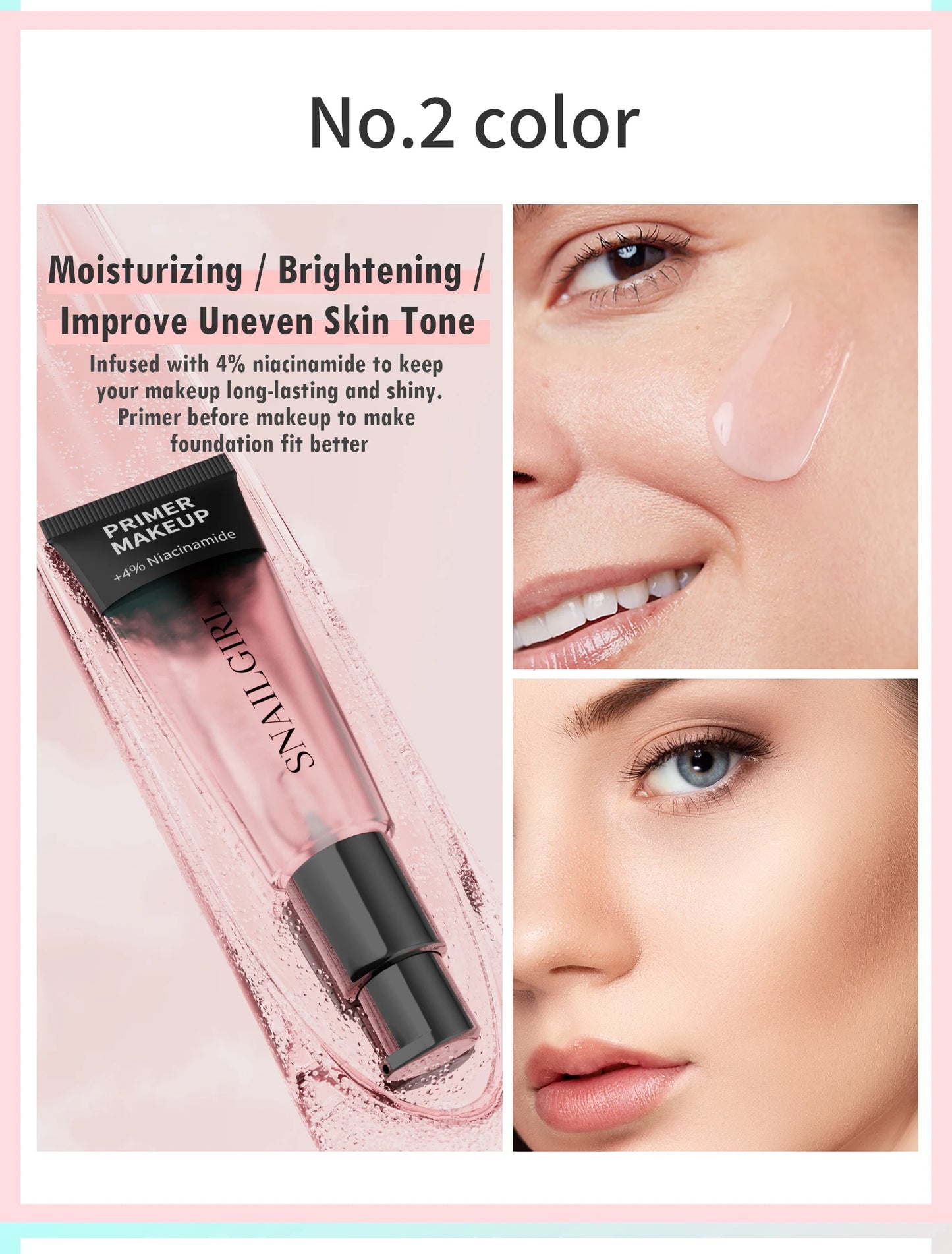 24ml Power Grip Primer Gel Based Hydrating Face Primer For Smoothing Skin Gripping Makeup Invisible Pore Colorless Primes