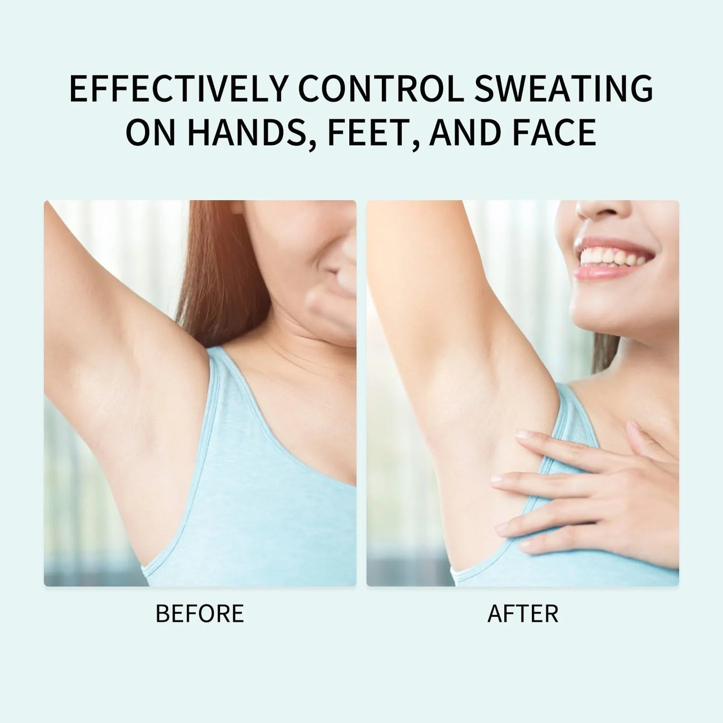 Antiperspirant Gel 50ml Against Sweaty Hands, Sweaty Feet And Sweating On The Face, Against Armpit Odor, Against Heavy Sweating
