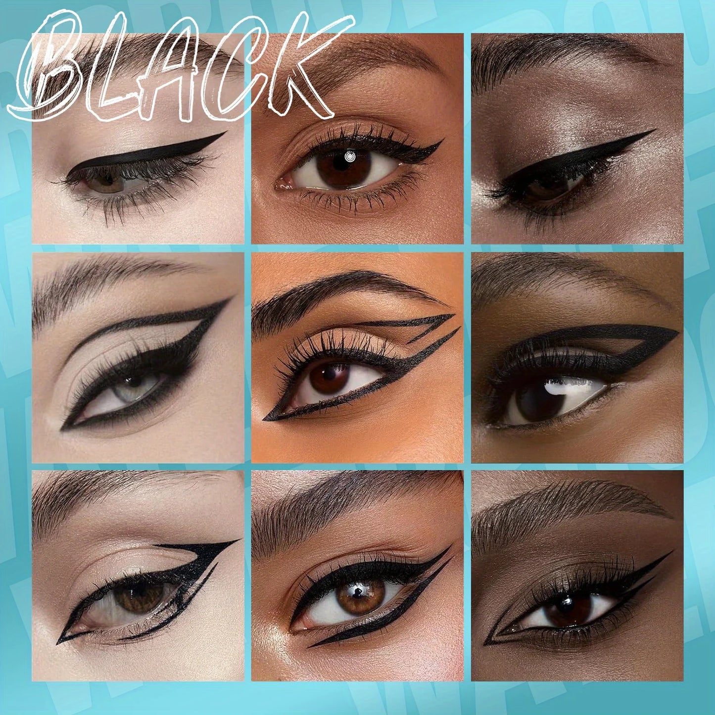 12-color eyeliner waterproof, quick-drying, oil-proof and non-smudging long-lasting eyeliner eyeliner set