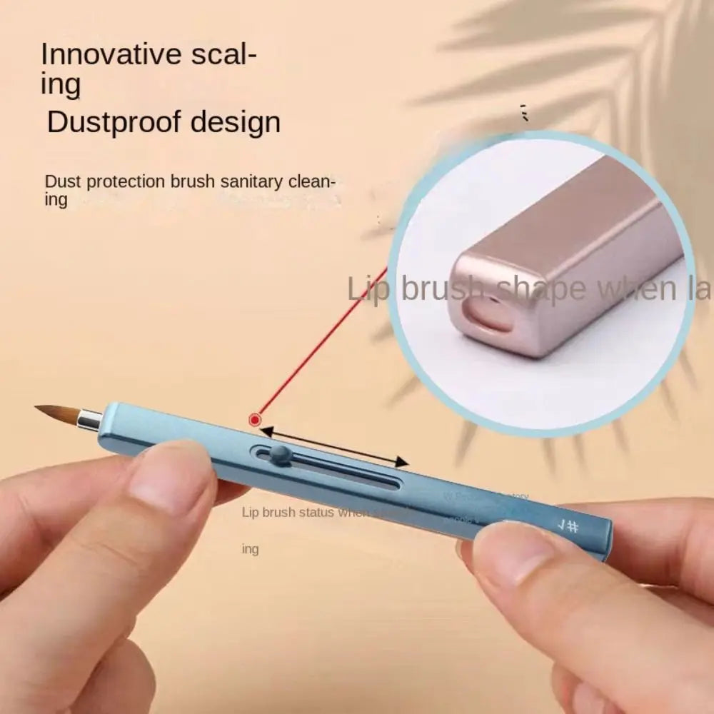 Make Up Tool Eyeshadow Applicator Lady Capped Women Beauty Lipstick Brush Cosmetic Brush Retractable Lip Brush Lip Gloss Brush