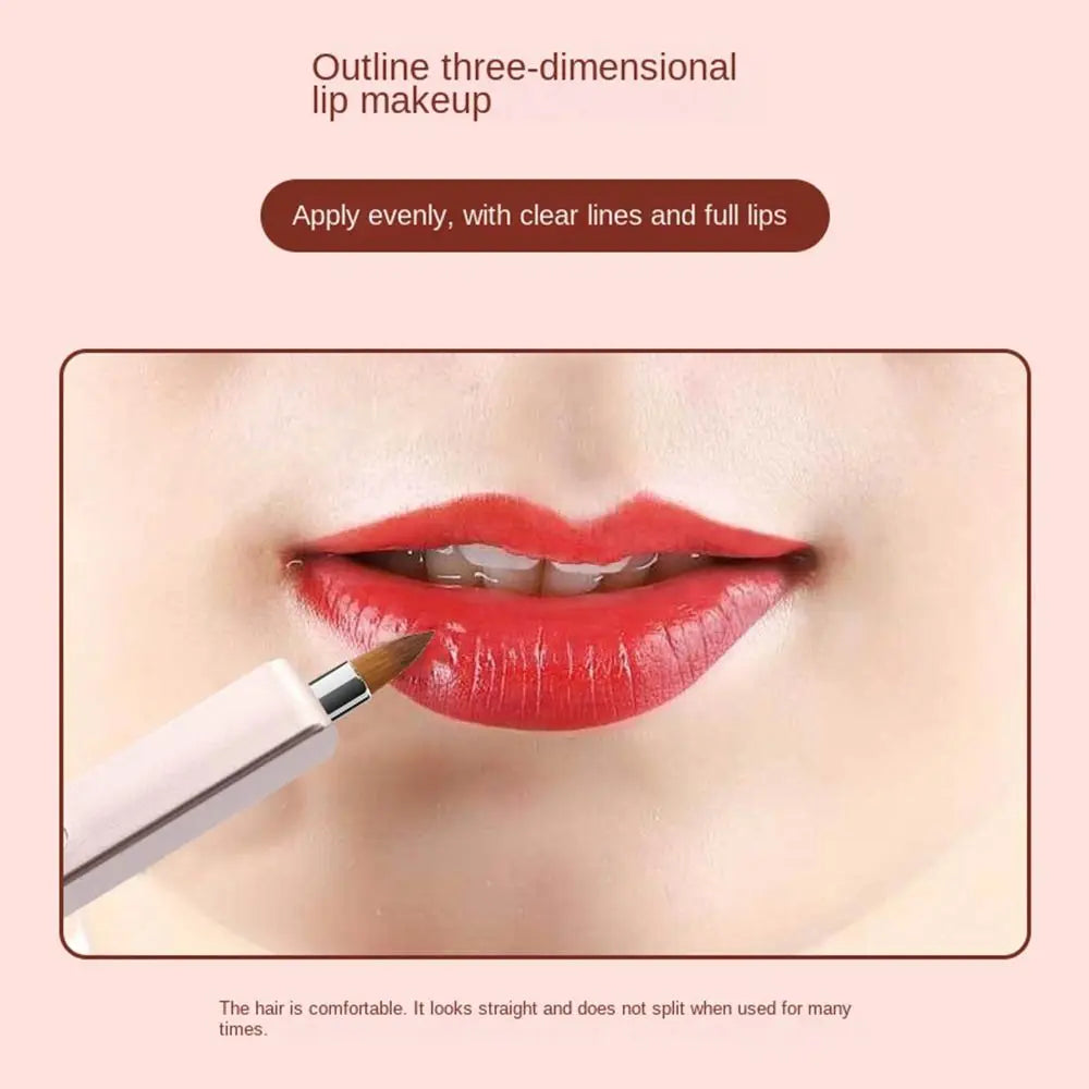 Make Up Tool Eyeshadow Applicator Lady Capped Women Beauty Lipstick Brush Cosmetic Brush Retractable Lip Brush Lip Gloss Brush