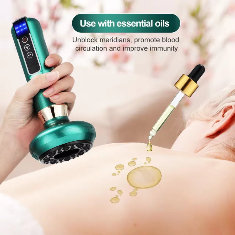 Electrical dredging meridian cupping device intelligent vacuum negative pressure household electric Bianshi electric heating