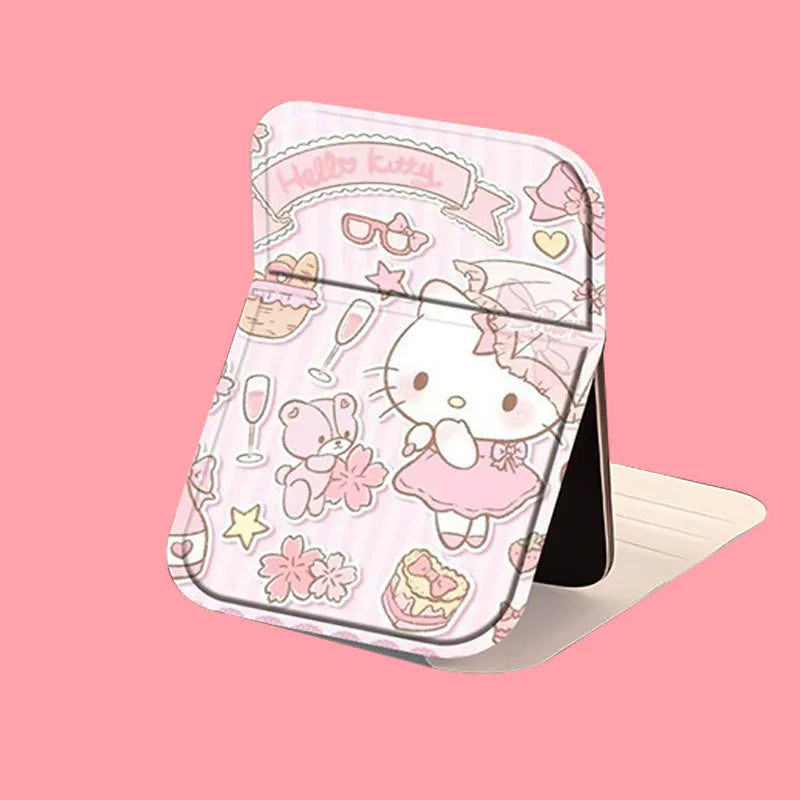 Hello Kitty Makeup Mirror Kawaii Versatile High Beauty Sweet Makeup Supplies Portable Desktop Toy Ornament Girl Gift Wholesale