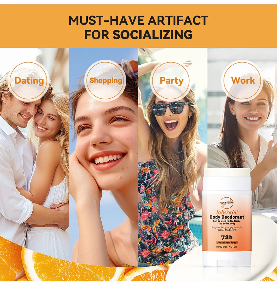 Long-term Fresh Fragrance Whole Body Deodorant Body Balm Deodorant For Men &Women To Remove Body Odor, 72 Hours Of Odor Control