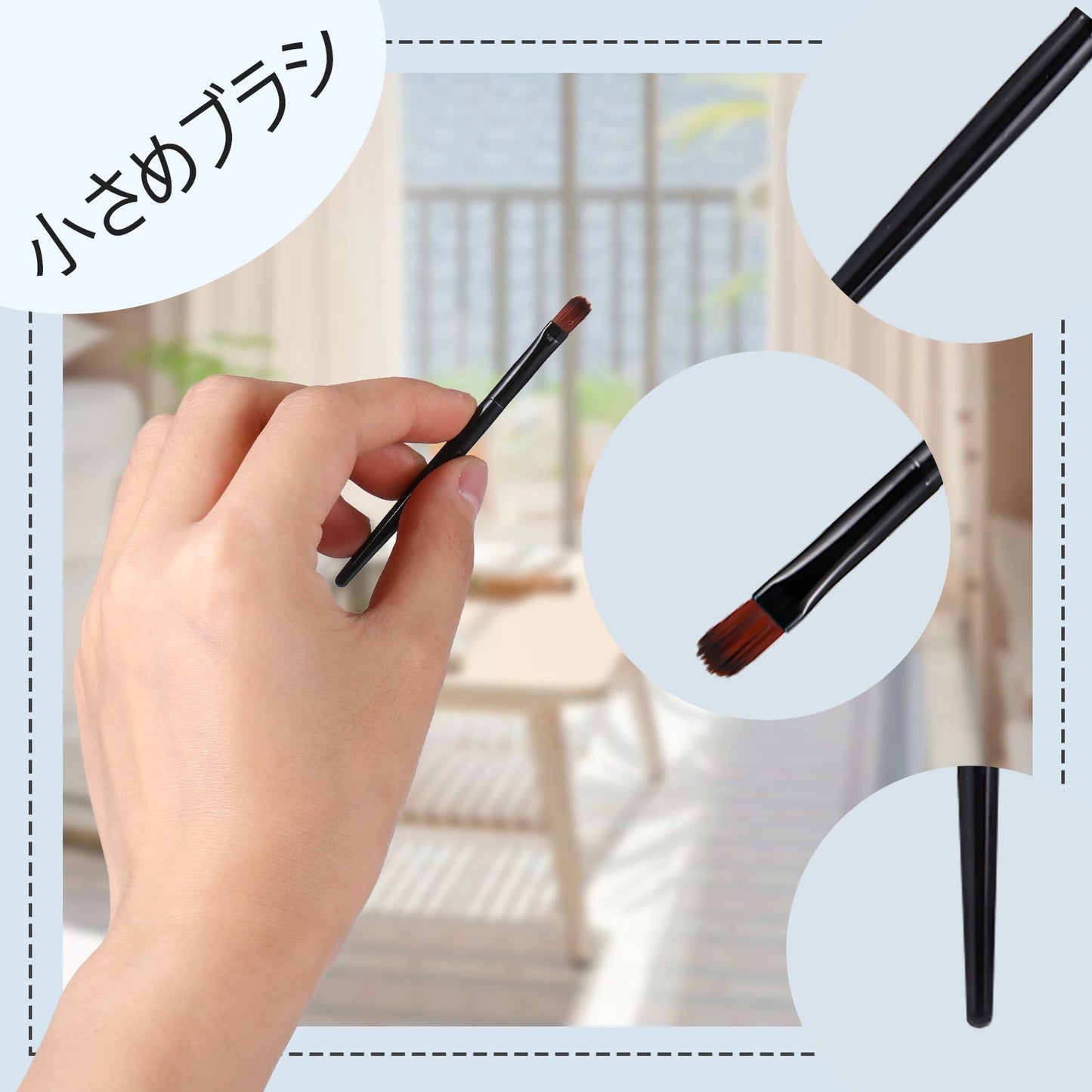 50Pcs Disposable Lip Brush Portable Gloss Cosmetic Applicator Professional Makeup Tool Wands Lip Liner Brush Eyeliner Brush