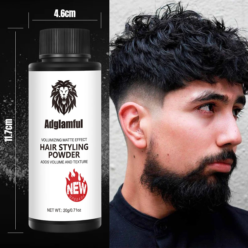 Adglamful Volumizing Powder 20g, Unisex, Oil Control & Volume Boost for Hair, Perfect for Creating Stylish Hairstyles.
