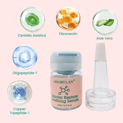 Skin Barrier Soothing Facial Moisturizing Ampoule Skin Care Set Centella Repairing Enhanced Skin Barrier Face Glowing Serum Kit