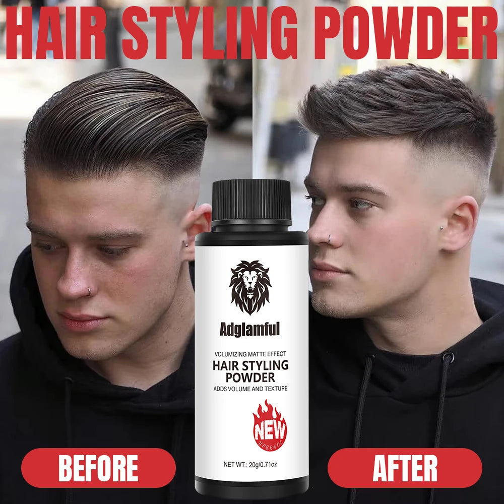 Adglamful Volumizing Powder 20g, Unisex, Oil Control & Volume Boost for Hair, Perfect for Creating Stylish Hairstyles.