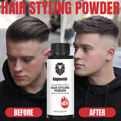 Adglamful Volumizing Powder 20g, Unisex, Oil Control & Volume Boost for Hair, Perfect for Creating Stylish Hairstyles.