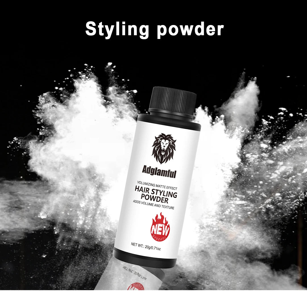 Adglamful Volumizing Powder 20g, Unisex, Oil Control & Volume Boost for Hair, Perfect for Creating Stylish Hairstyles.