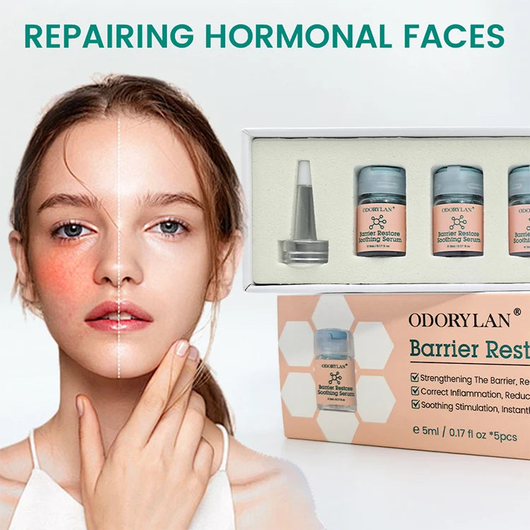 Skin Barrier Soothing Facial Moisturizing Ampoule Skin Care Set Centella Repairing Enhanced Skin Barrier Face Glowing Serum Kit