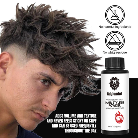 Adglamful Volumizing Powder 20g, Unisex, Oil Control & Volume Boost for Hair, Perfect for Creating Stylish Hairstyles.