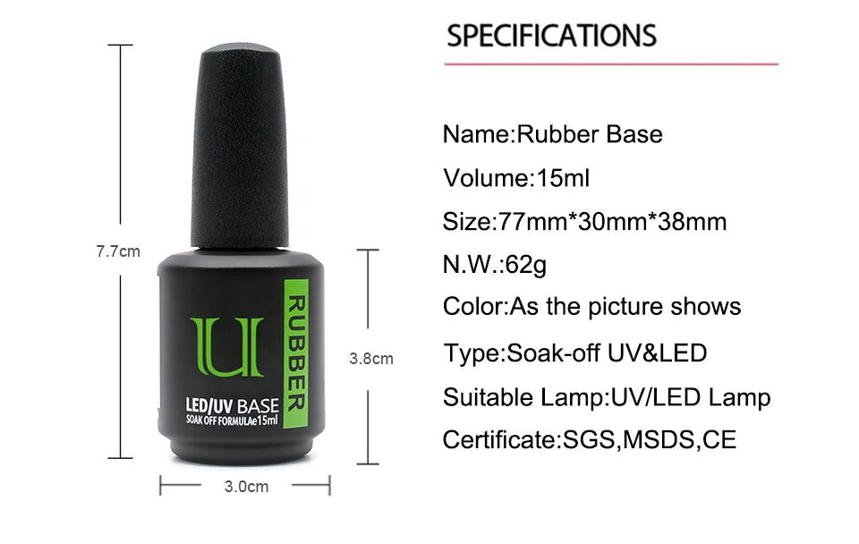 Nails Art Gel Nail Polish Rubber Base and Top Coat Set Acid-free Primer for Nails Varnish Hybrid Semipermanent Strong uv Gellac