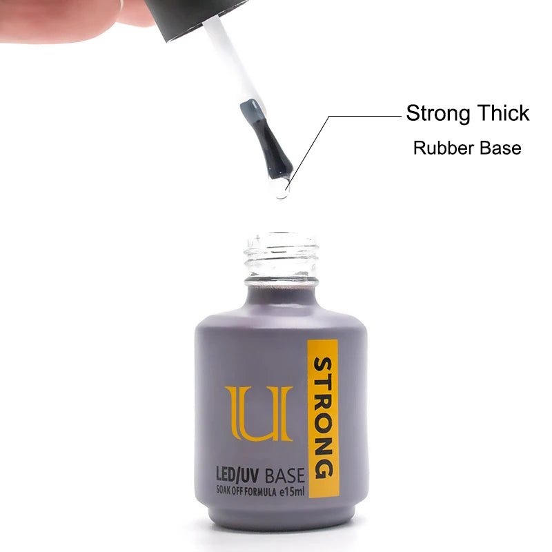 Nails Art Gel Nail Polish Rubber Base and Top Coat Set Acid-free Primer for Nails Varnish Hybrid Semipermanent Strong uv Gellac