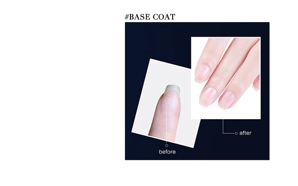 Nails Art Gel Nail Polish Rubber Base and Top Coat Set Acid-free Primer for Nails Varnish Hybrid Semipermanent Strong uv Gellac