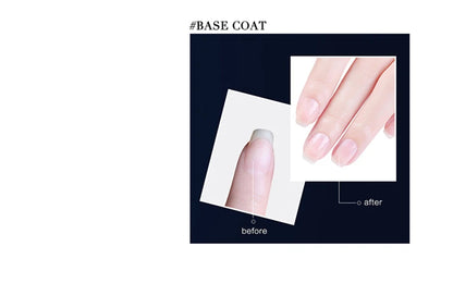 Nails Art Gel Nail Polish Rubber Base and Top Coat Set Acid-free Primer for Nails Varnish Hybrid Semipermanent Strong uv Gellac
