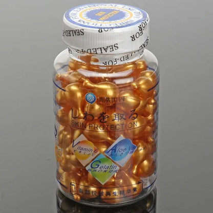 Vitamin E Extract Capsules Moisturizing Cream Ve Serum Facial Korean Makeup  90Pcs/bottle Skin Care