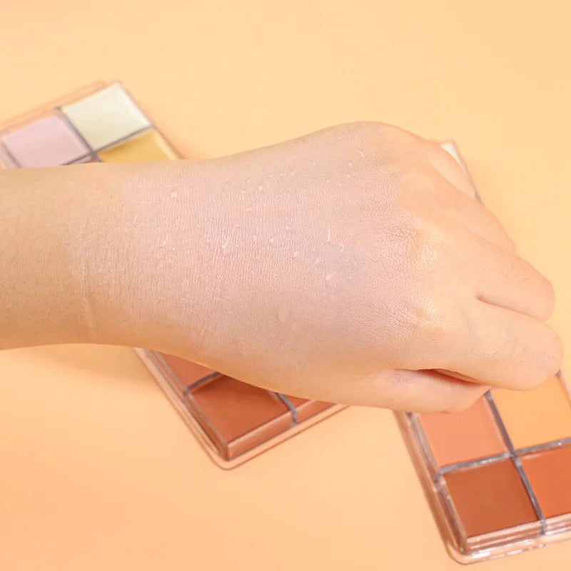 12 Color Concealer Palette Nude Contour Cream Acne Spot Dark Circles Cover Face Foundation Brighten Pigment Cosmetic Makeup Tool
