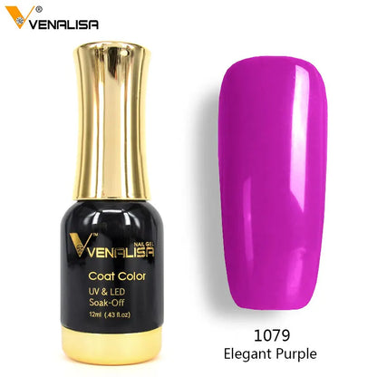 Nail Art Venalisa Nail Paint Gel 12ml 120 Colors Gel Polish Nail Gel Soak Off UV Gel Polish Nail Lacquer Varnishes L2