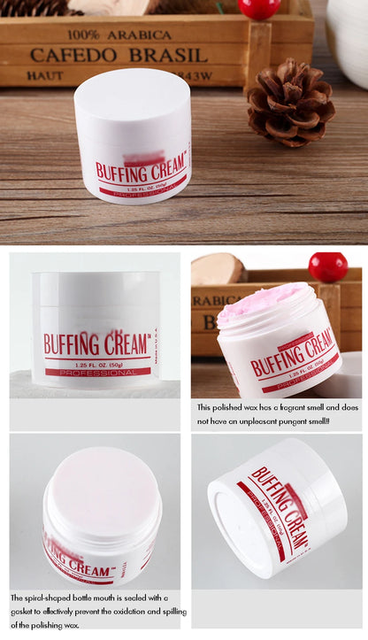 Nail Buffing Cream 1.25oz(50g) Apply to Nail And Buff to Gain a Shiny Lustrous Finish, Nail Care Cream