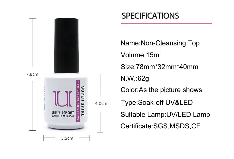 Nails Art Gel Nail Polish Rubber Base and Top Coat Set Acid-free Primer for Nails Varnish Hybrid Semipermanent Strong uv Gellac