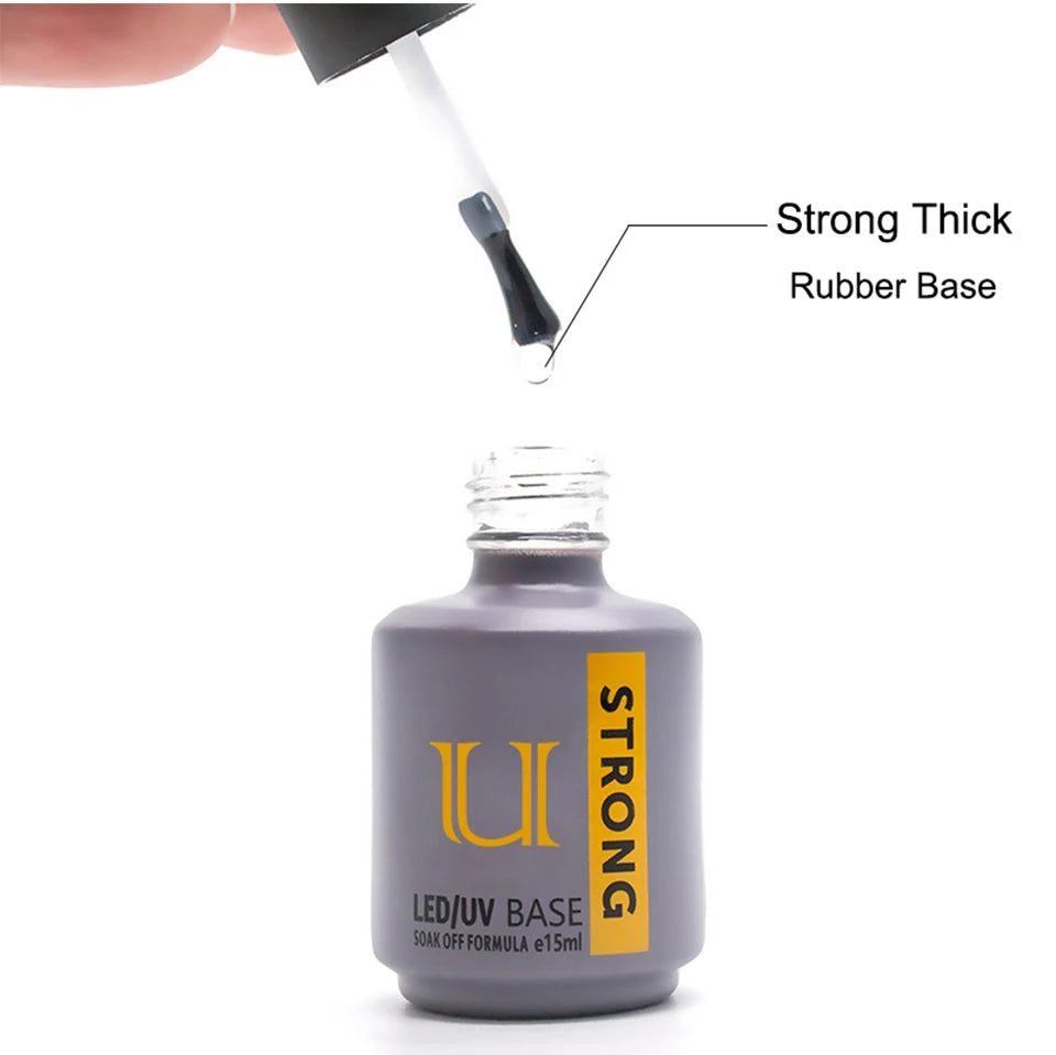 Nails Art Gel Nail Polish Rubber Base and Top Coat Set Acid-free Primer for Nails Varnish Hybrid Semipermanent Strong uv Gellac