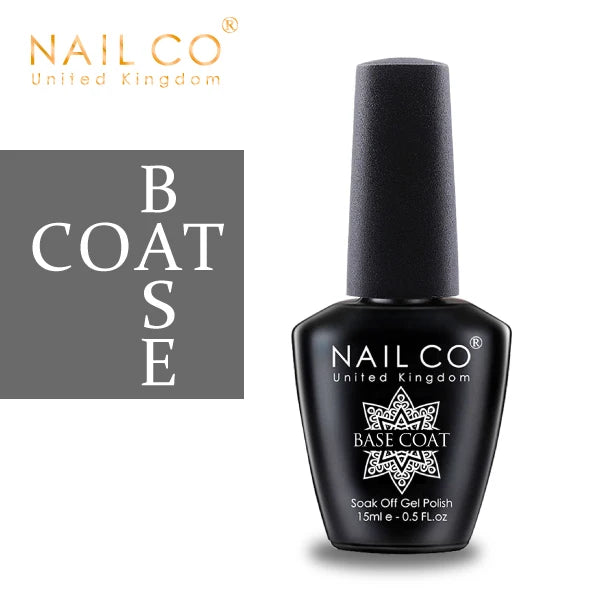 NAILCO 15ML Top Gel Nail Polish Nails Semi-permanent UV Varnish Glitter High Quality Glass Bottle Nail Art Polish For Manicure