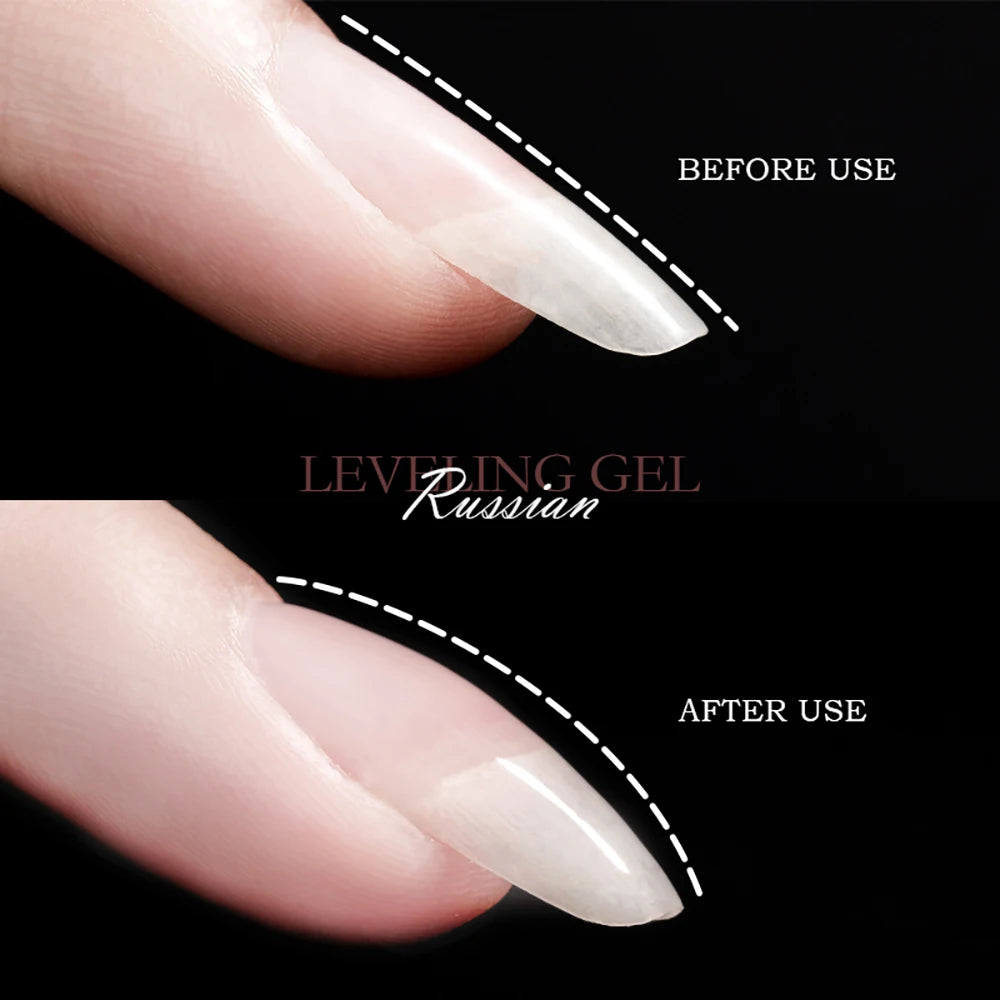 Vendeeni Russian Self Leveling Gel Nail Polish Strong Base Coat Reinforced Gel Lacquer Semi Permanent UV Soak Off Gel Varnish