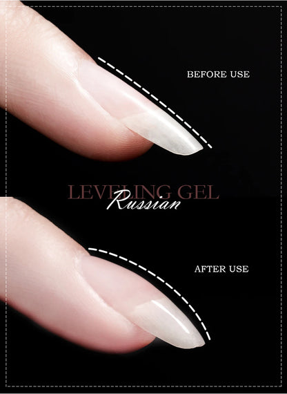Vendeeni Russian Self Leveling Gel Nail Polish Strong Base Coat Reinforced Gel Lacquer Semi Permanent UV Soak Off Gel Varnish