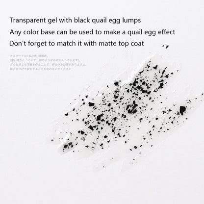 VDN 15ml Eggshell Gel Nail Polish Quail Egg Effect UV Nail Gel Varnish Special Black Material Clear Gel Lacquer Any Color Base