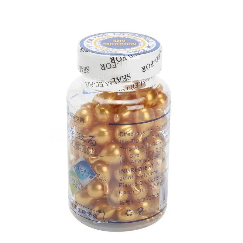Vitamin E Extract Capsules Moisturizing Cream Ve Serum Facial Korean Makeup  90Pcs/bottle Skin Care