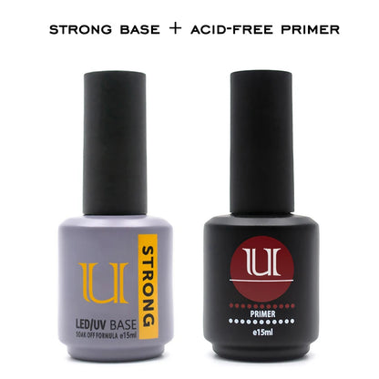 Nails Art Gel Nail Polish Rubber Base and Top Coat Set Acid-free Primer for Nails Varnish Hybrid Semipermanent Strong uv Gellac