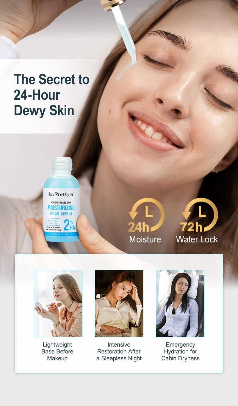 B5 Moisturizing Face Serum Hyaluronic Acid Improve Dark Skin Fade Fine Lines Deep Hydration Firming Facial Essence Skin Care