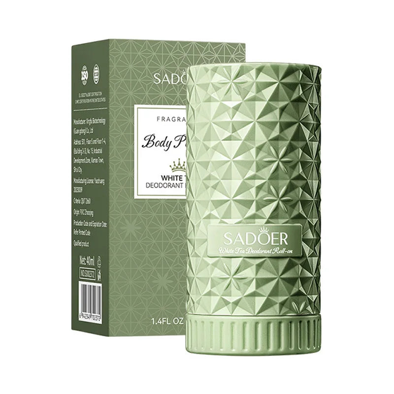 SADOER Fragrant Anti Odor Body Cream Roll-On Beads Anti Sweating Odorless Scenting Underarm Neck Deodorant Refreshing Creams