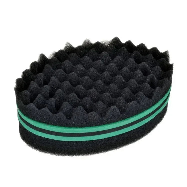 Oval Double Sides Magic Twist Hair Brush Sponge Brush For Natural Afro Coil Wave Dread Sponge Brushes Hair Braids Braiding Hair
