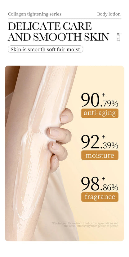 Collagen Milk Bleaching Face Body Cream Whitening Skin Moisturizing Lotion Lightening Care