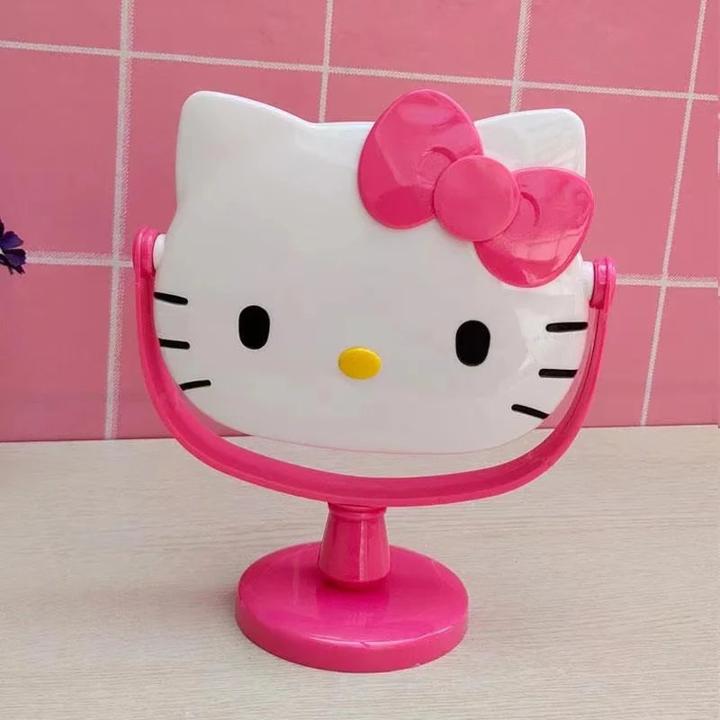 Hello Kitty Y mirror desktop makeup mirror rotatable small mirror elevated table mirror student dormitory home wholesale
