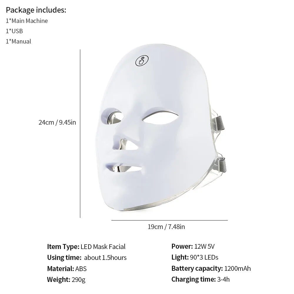 Face Neck Beauty Machine LED Skin Care Tool