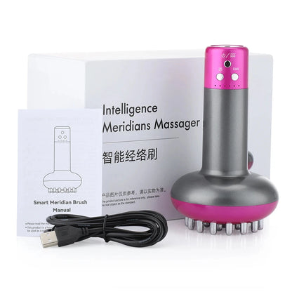 Rechargeable Guasha Massager Body Shaping Heating Meridian Scraping Brush Lymphatic Detoxification Regimen Dredging Fat Burner