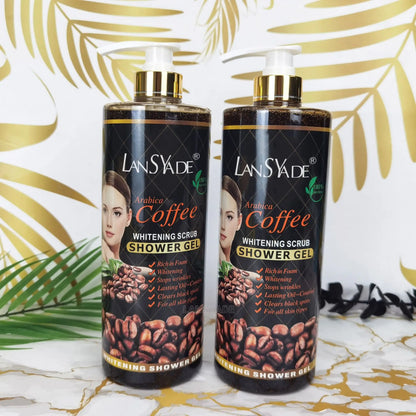 1000ml Scrub bath lotion silky smooth skin foam rich moisture skin toner brighten skin color anti-aging mild lasting fragrance
