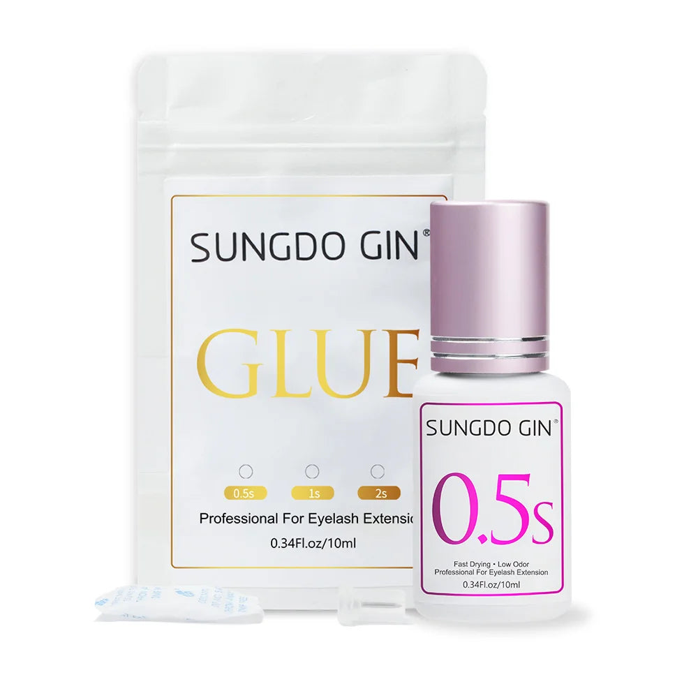Eyelashes Glue For Professional 10ml 0.5 Second Fast Drying Long Lasting Lashes Adhesive Low Irritant Eyelash Extension Glue